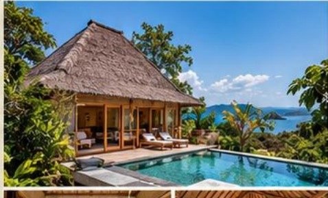 Nusa Verde House - kolam utama & tampak luar